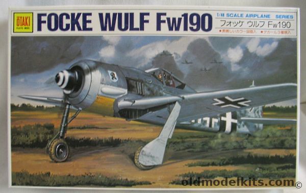 Otaki 1/48 Focke Wulf Fw-190A-8 - VIII/JG300 - VIII/JG2 - IV/JGA, 14 plastic model kit